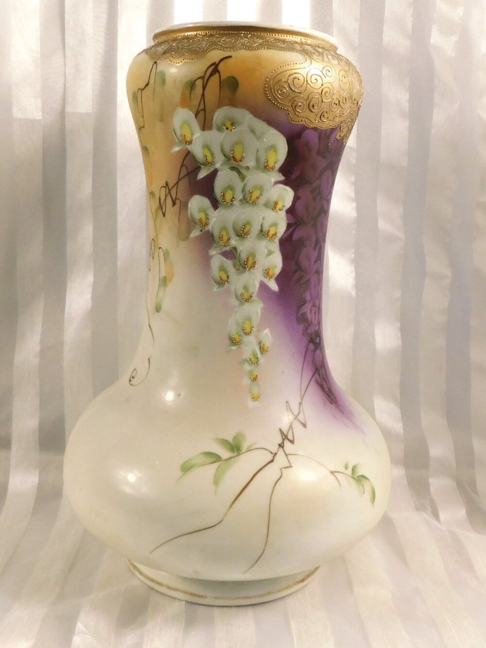 Large Hand Painted and Hand Decorated Vase by Imperial Nippon # 26747